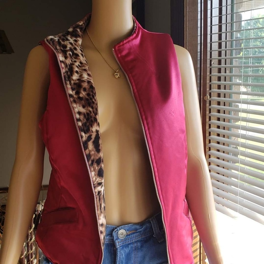 Pink Vest,  reversible